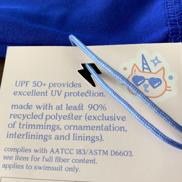 Raglan Short Sleeve Swim Shirt Reach for the Stars - Picture 6 of 6